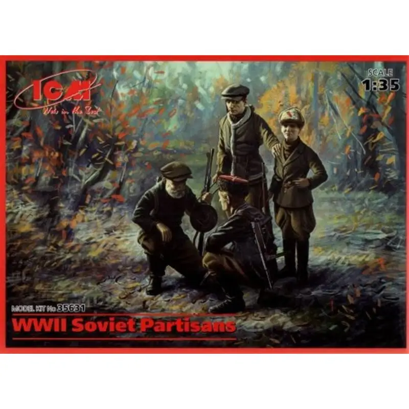 Fabrieksprijs WWII Soviet Partisans (4 figures) Figuren