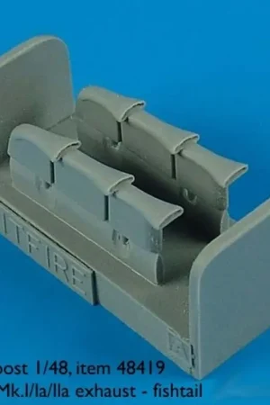 Alleen Vandaag Supermarine Spitfire Mk.I/Mk.la/Mk.lla exhaust - fishtail (for Airfix kits) Accessoire