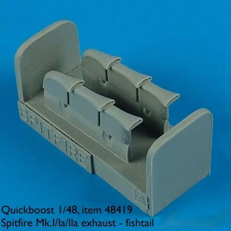 Alleen Vandaag Supermarine Spitfire Mk.I/Mk.la/Mk.lla exhaust - fishtail (for Airfix kits) Accessoire