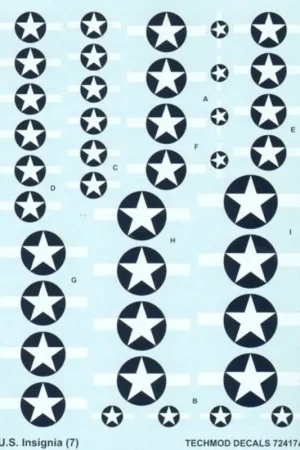 Lage Prijs U.S.National Insignia 1943-1945 Decal