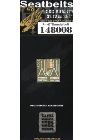 Shop Nu Republic P-47D Thunderbolt seat belts. 2 sets of fabric belts with etched buckles (for Academy. Hasegawa and Tamiya kits)