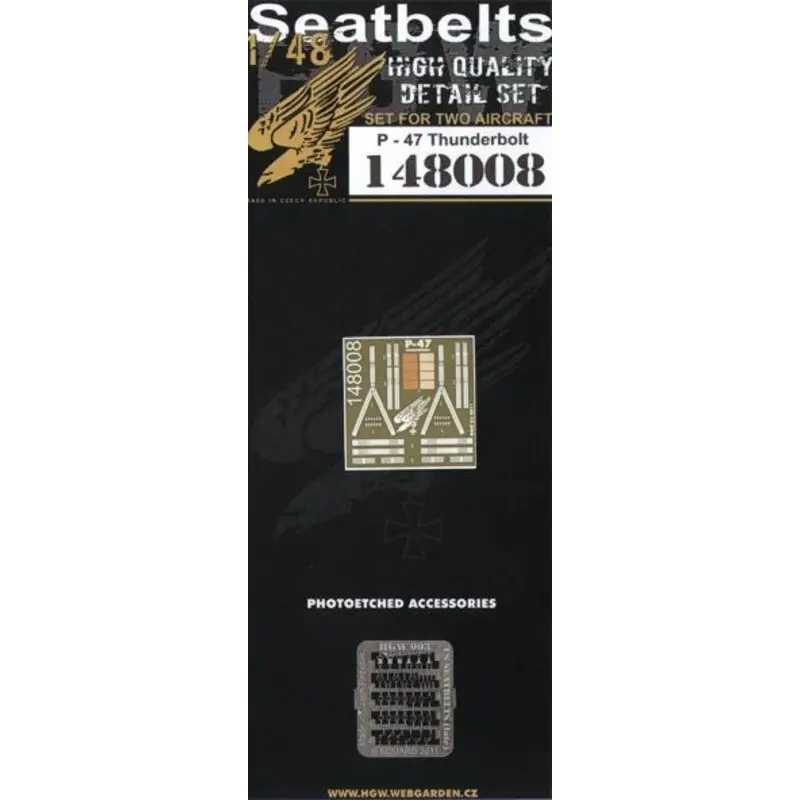Shop Nu Republic P-47D Thunderbolt seat belts. 2 sets of fabric belts with etched buckles (for Academy. Hasegawa and Tamiya kits)