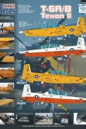 Sticker North-American T-6A/B Texan II (for the Ibex kits) Decal Betrouwbaar