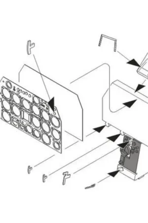 Voordeelprijs North-American F-86F Sabre Instrument panel) (for Hasegawa kits) Accessoire