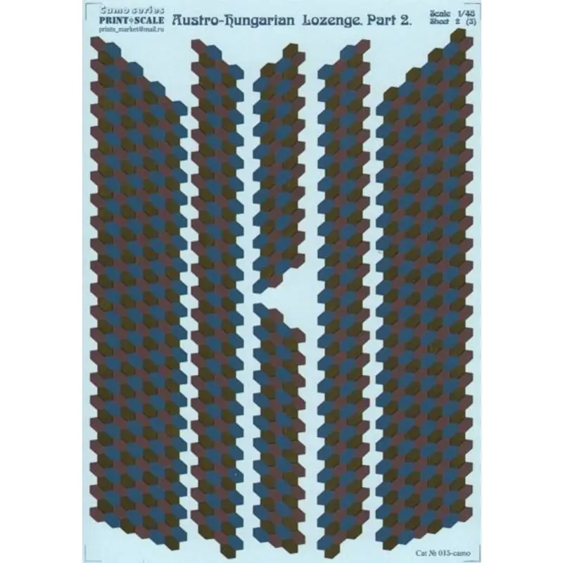 Bestseller Sticker Austro-Hungarian Lozenge Part 2 In the complete set 3 sheets Decal
