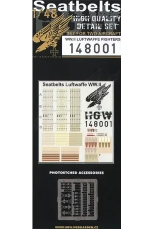 Nu Kopen Luftwaffe Fighters WWII seat belts. 2 sets of fabric belts with etched buckles Accessoire