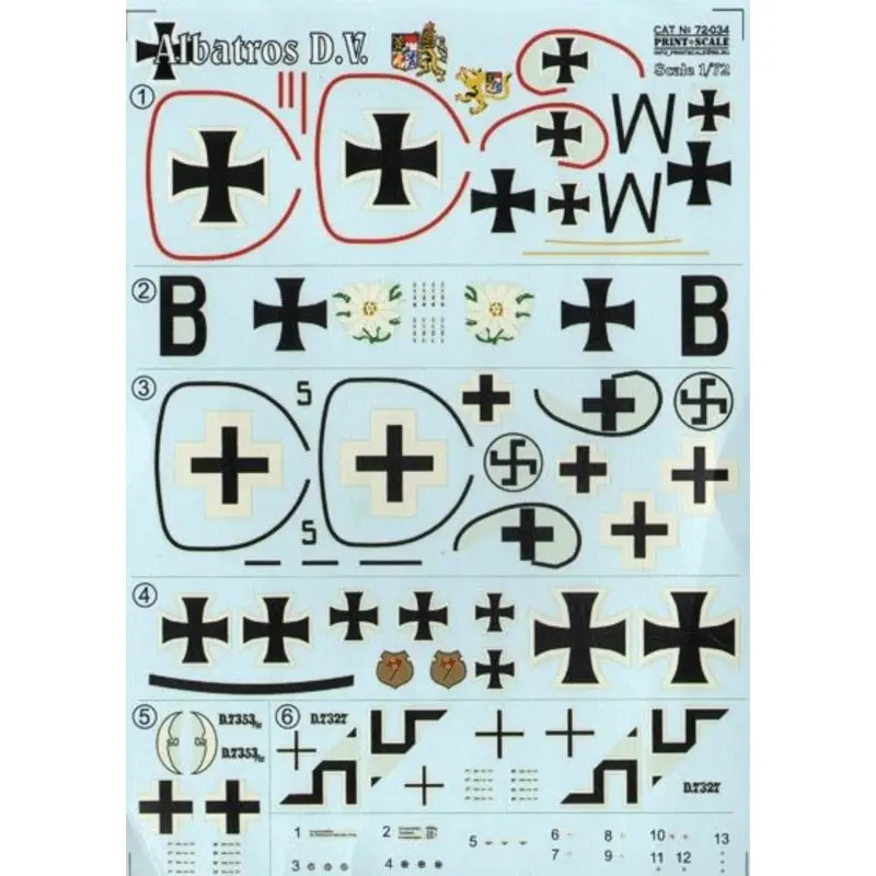 Sticker Albatros D.V Decal Direct Beschikbaar