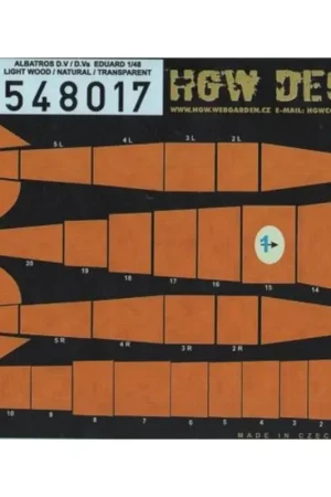 Koopje Sticker Albatros D.V/V.a TRANSPARENT (Eduard) Decal