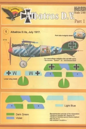 Must-Have Sticker Albatros D.V. Part 1 Decal