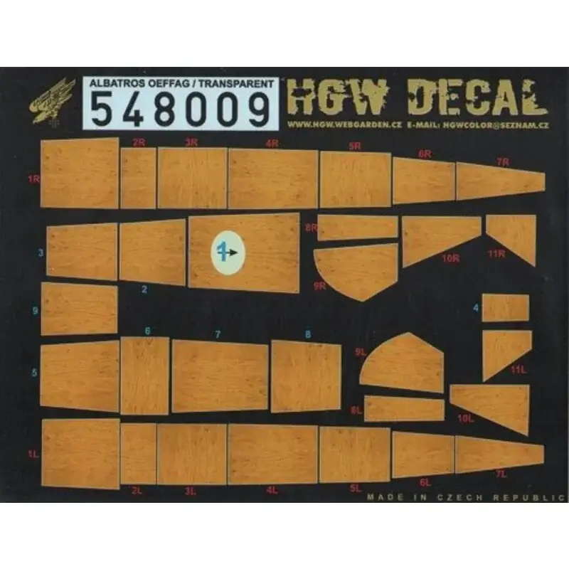 Beste Prijs Sticker Albatros D.III OEFFAG TRANSPARENT (Eduard) Decal