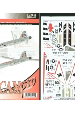Gratis Retour Sticker Boeing F/A-18E Super Hornet (2) 166437 NK/100 VFA-22 Fighting Redcocks USS Ronald Reagan 2006; 165862 NH/201 VFA-14 Toph