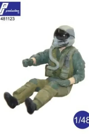 Gereduceerde Prijs F-16/F-18 pilot seated in a/c (two right arms are provided for the different flight positions)