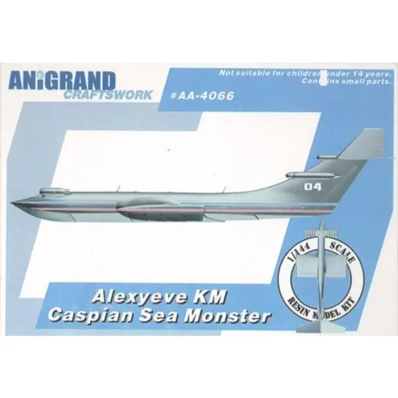 Alexeyev KM Ekranoplan Caspian Sea monster. Includes BONUS aircraft of the Yakovlev Yak-15 Feather, Yurjev KIT-1 and SSAKTB SL-2 Bestseller