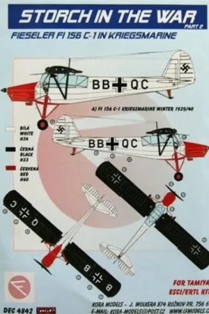 Must-Have Sticker Fiesler Fi 156 C-1 in Kriegsmarine Decal