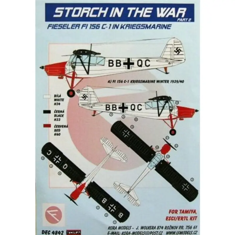Must-Have Sticker Fiesler Fi 156 C-1 in Kriegsmarine Decal