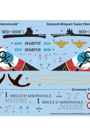 Sticker Aeronavale 100 ans de l′Aeronavale Etendard - Hawkeye Decal Beste Prijs