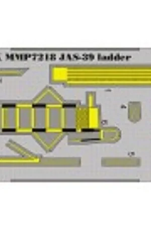 Goedkoop SAAB JAS39 Gripen boarding ladder PRE-PAINTED (toebehoren voor modelbouwsets van Hasegawa)