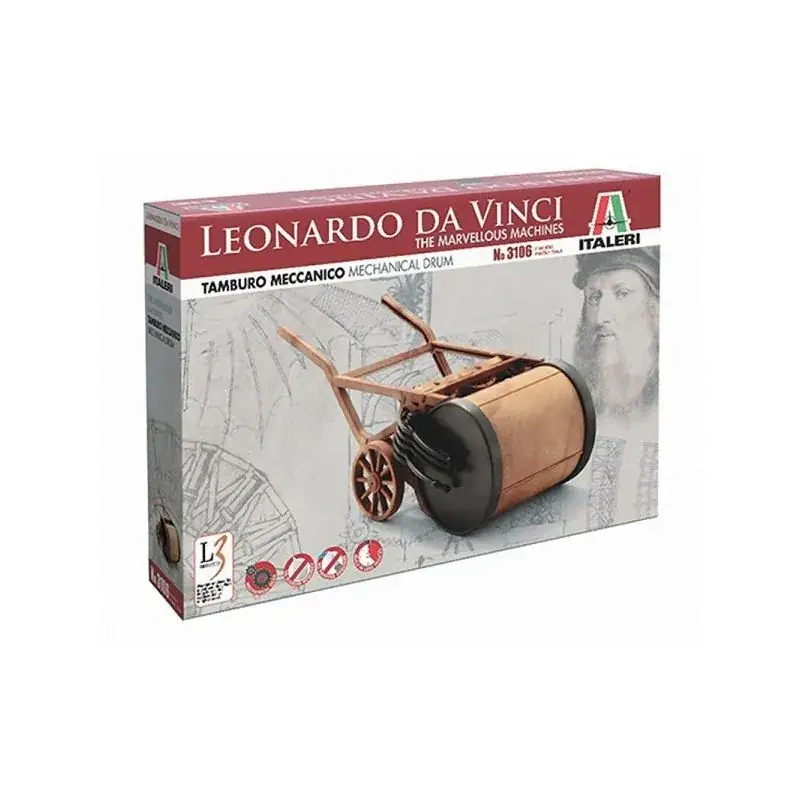 Actieprijs Leonardo Da Vinci Mechanical Drum The Marvellous Machines Schaalmodel