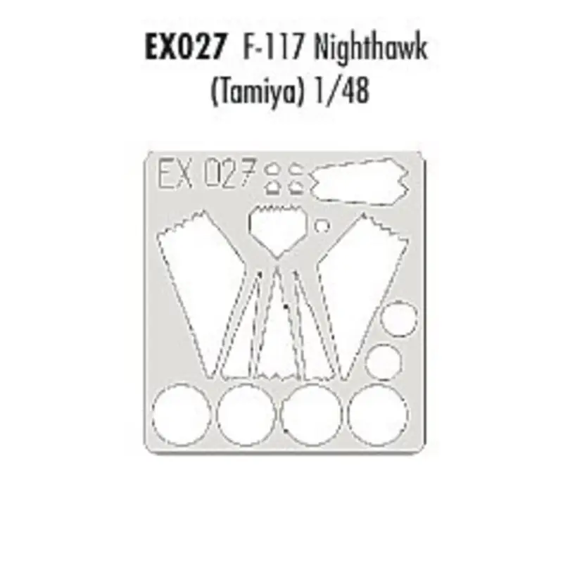 Veilige Betaling Lockheed F-117A Nighthawk canopy and wheels (toebehoren voor modelbouwsets van Tamiya) (made from yellow Kabuki tape produced in