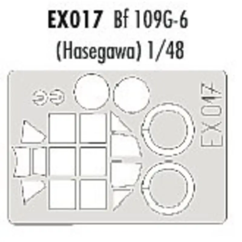 Nu Kopen Messerschmitt Bf 109G-6 canopy and wheels (toebehoren voor modelbouwsets van Hasegawa) (made from yellow Kabuki tape produced in