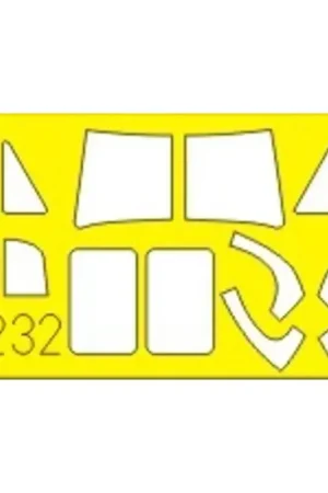 Bell UH-1B (toebehoren voor modelbouwsets van Hobby Boss) (made from yellow Kabuki tape produced in Japan) Gecertificeerd