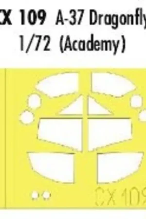 Cessna A-37 Dragonfly (toebehoren voor modelbouwsets van Academy) (made from yellow Kabuki tape produced in Japan) Bestseller