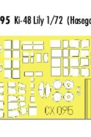 Op = Op Kawasaki Ki-48 Lily (toebehoren voor modelbouwsets van Hasegawa) (made from yellow Kabuki tape produced in Japan)