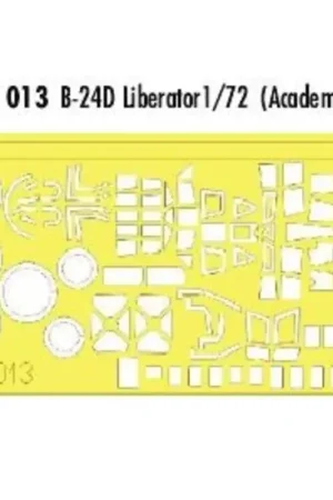 Consolidated B-24D Liberator (toebehoren voor modelbouwsets van Academy) (made from yellow Kabuki tape produced in Japan) Lage Prijs