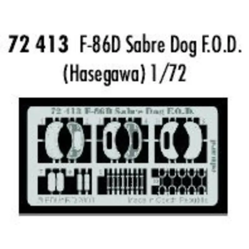 North American F-86D Sabre Dog F.O.D. (toebehoren voor modelbouwsets van Hasegawa) Speciale Aanbieding