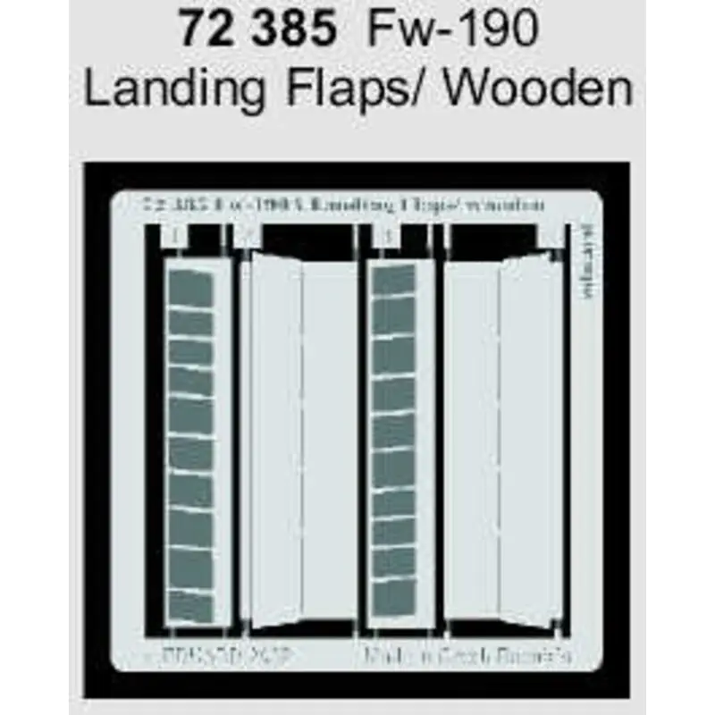 Veilige Betaling Focke Wulf Fw 190 wooden landing flaps (toebehoren voor modelbouwsets van Tamiya) Accessoire