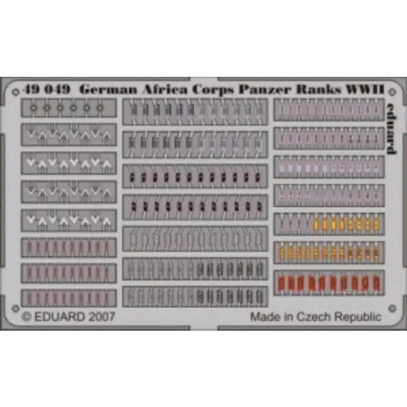 Koop Online Afrika Korps Panzer Ranks WWII PRE-PAINTED IN COLOUR! Accessoire