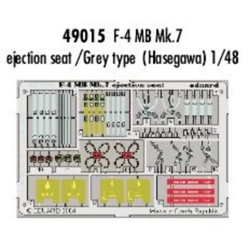 F-4 Martin Baker Mk.7 ejection seat/Grey type PRE-PAINTED IN COLOUR! (toebehoren voor modelbouwsets van Hasegawa) Speciale Aanbieding