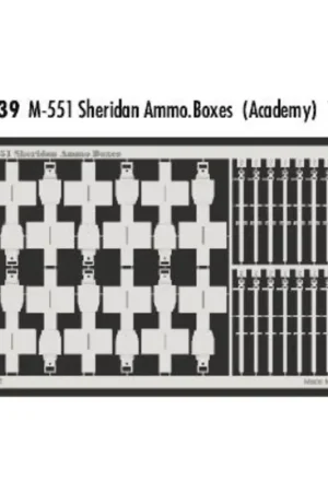 M551 Sheridan ammunition boxes (toebehoren voor modelbouwsets van Academy) Accessoire Actieprijs