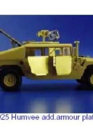 M1025 Humvee armour plate. Additional for Iraq (toebehoren voor modelbouwsets van Tamiya) Laatste Versie