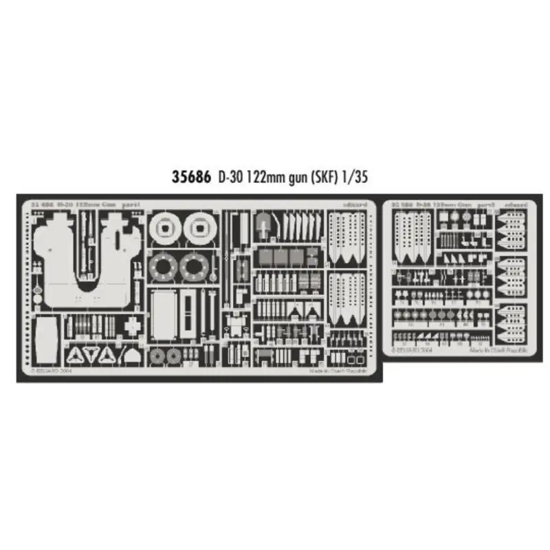Beperkt Aanbod D-30 122mm gun (toebehoren voor modelbouwsets van SKIF) Accessoire