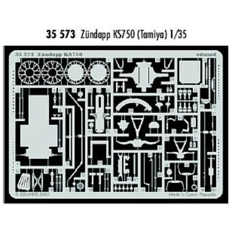 Aanbieding Zundapp KS750 (toebehoren voor modelbouwsets van Tamiya) Accessoire