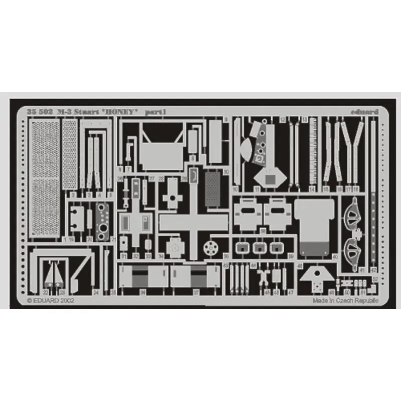 M3 Stuart Honey (toebehoren voor modelbouwsets van Academy) Accessoire Laatste Kans