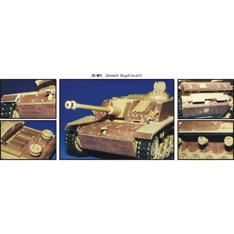 Zimmerit Sturmgeschutz IIIG (toebehoren voor modelbouwsets van Tamiya kit TA35197) Gereduceerde Prijs