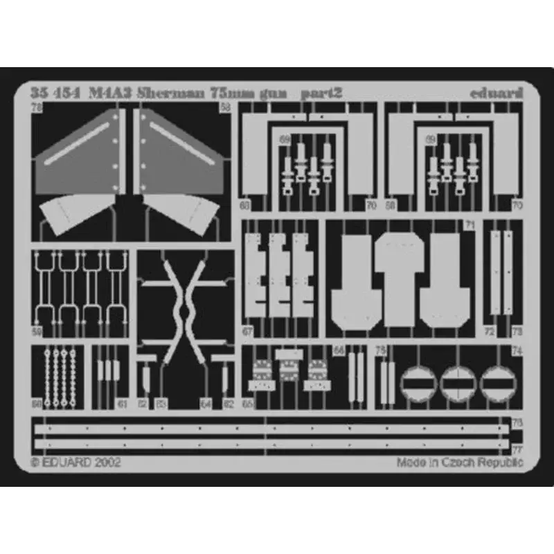 Goedkoop M4A3 Sherman 75mm (toebehoren voor modelbouwsets van Tamiya kit TA35250) Accessoire
