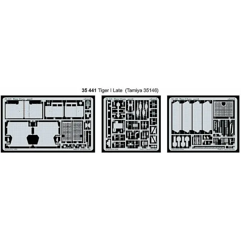 Gratis Retour Pz.Kpfw.VI Tiger I Late (toebehoren voor modelbouwsets van Tamiya kit TA35146) Accessoire