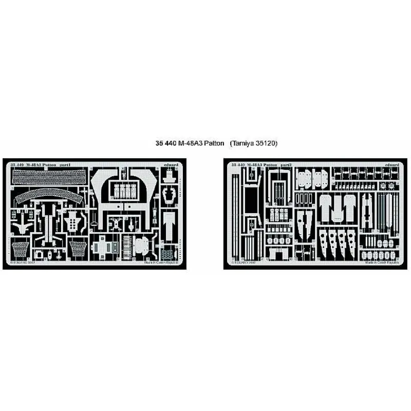 M48A3 Patton (toebehoren voor modelbouwsets van Tamiya kit TA35120) Accessoire Rechtstreeks Van De Fabrikant