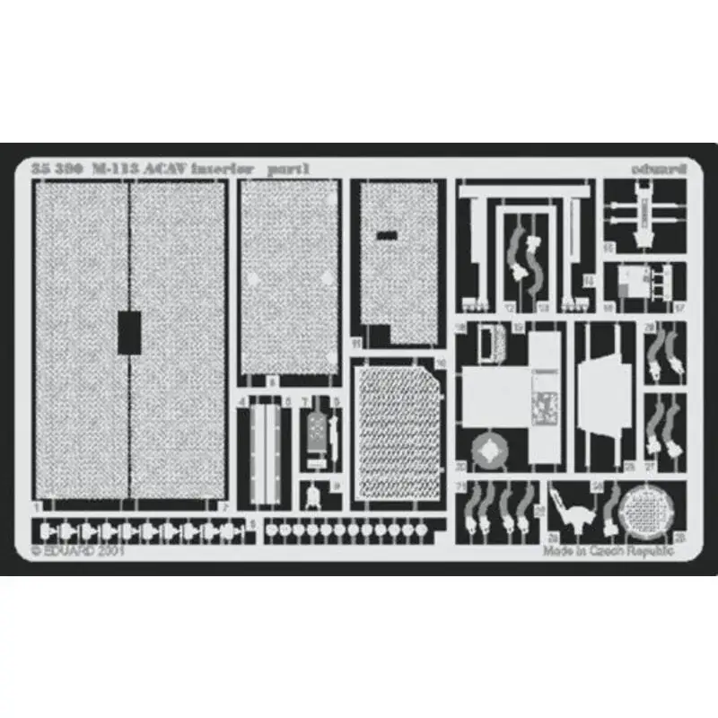 Shop Nu M113 ACAV interior (toebehoren voor modelbouwsets van Tamiya kit TA35135) Accessoire