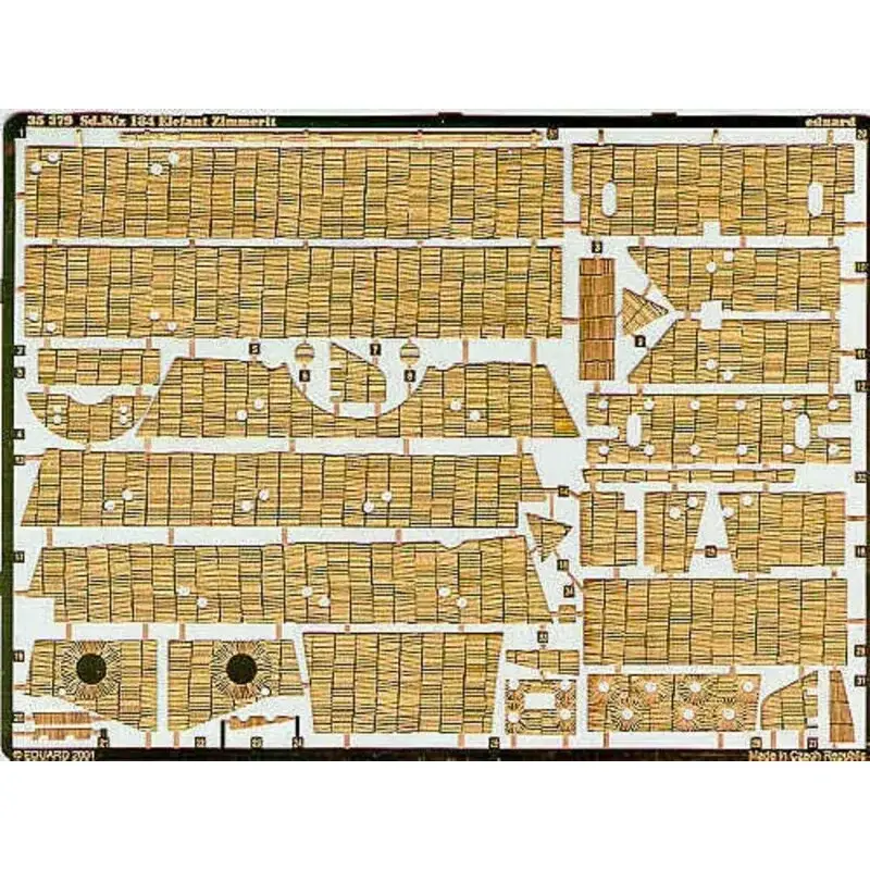 Rechtstreeks Van De Fabrikant Zimmerit Sd.Kfz.184 Elefant (toebehoren voor modelbouwsets van Dragon) Accessoire