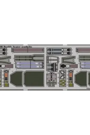 Eurofighter EF-2000 Typhoon single seat seatbelts (toebehoren voor modelbouwsets van Trumpeter) Koopje