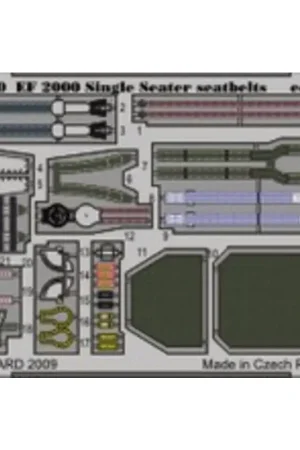 Eurofighter EF-2000 Typhoon single seat seatbelts (toebehoren voor modelbouwsets van Trumpeter) Veilige Betaling