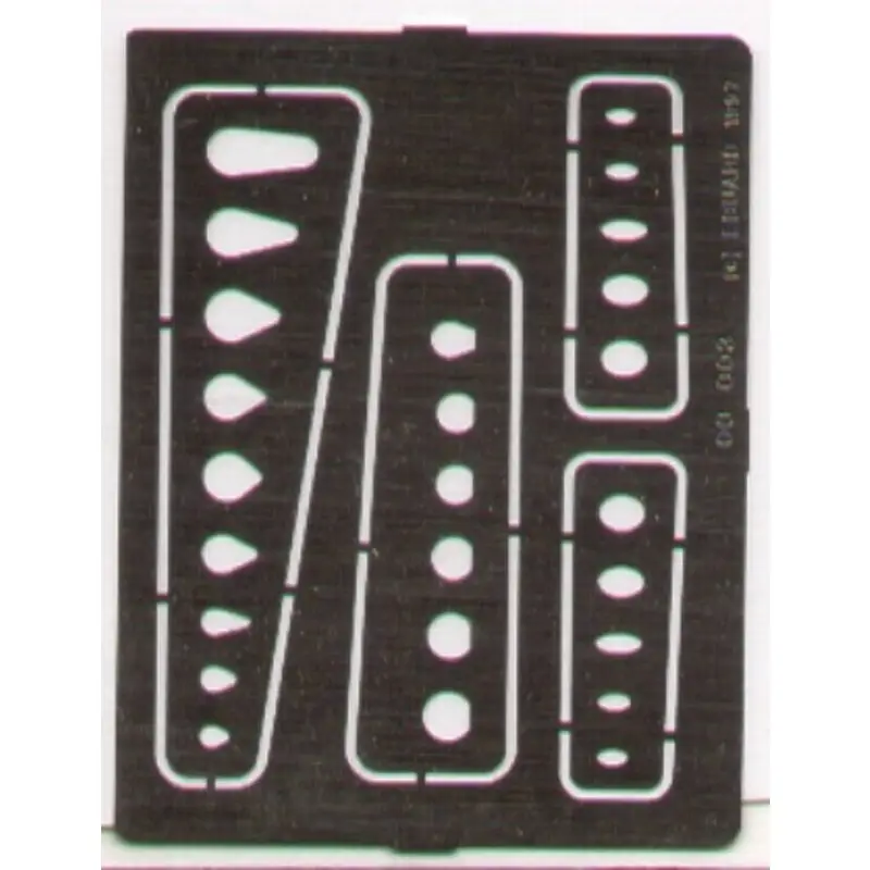 Ovals Circles with 1 flat edge and tear drop shapes scribing template. Assorted sizes Weekendaanbieding