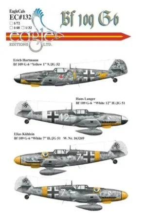 Gratis Retour Sticker New Erich Hartmann Messerschmitt Bf 109G-6 recently discovered! This colorful aircraft was flown by Hartmann in Rumania