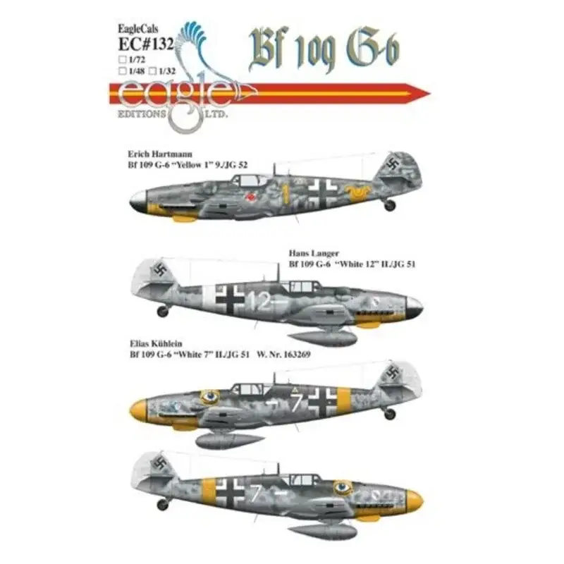 Gratis Retour Sticker New Erich Hartmann Messerschmitt Bf 109G-6 recently discovered! This colorful aircraft was flown by Hartmann in Rumania