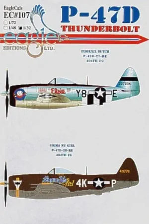 Sticker Republic P-47D Thunderbolt Elsie Lil Butch and Sigma New Girl Decal Must-Have
