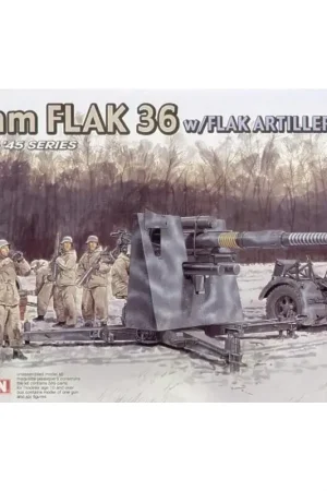 88mm Flak 36 with crew Schaalmodel Gereduceerde Prijs
